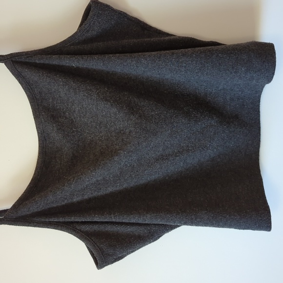 Madewell Brushed Rib Square-Neck Cami Top Gray - Size XL - Picture 5 of 10